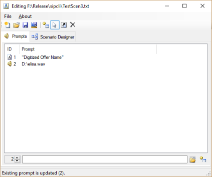 SipCLI Scenario Editor