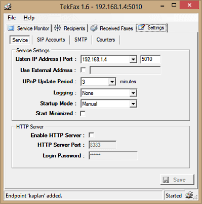 TekFax screenshot TekFax screenshot
